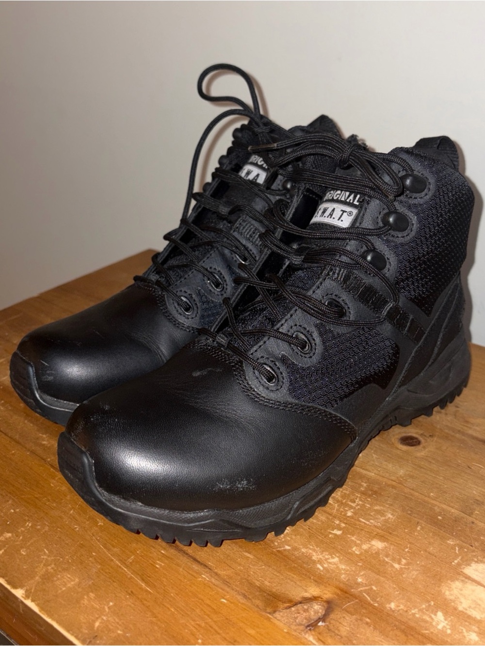 Original S.W.A.T. Men's Alpha Fury 6" Side-Zip Tactical Boots Shoes, Size 6.5